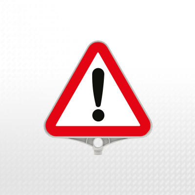 ZT776 - PPC BLANK REFLECTIVE TRIANGULAR TRAFFIC SIGN BOADRD 