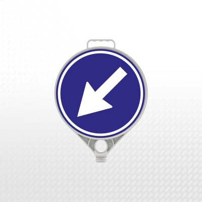 ZT539 - PPC REFLECTIVE CIRCULAR TRAFFIC SIGN BOADRD