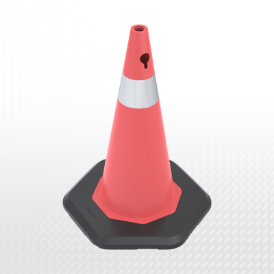 ZT702808A6R1 - 70 cm PVC TRAFFIC CONE - SINGLE REFLECTIVE