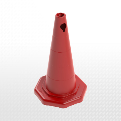 ZT501508 - 50 cm PPC TRAFFIC CONE - (Without reflective)